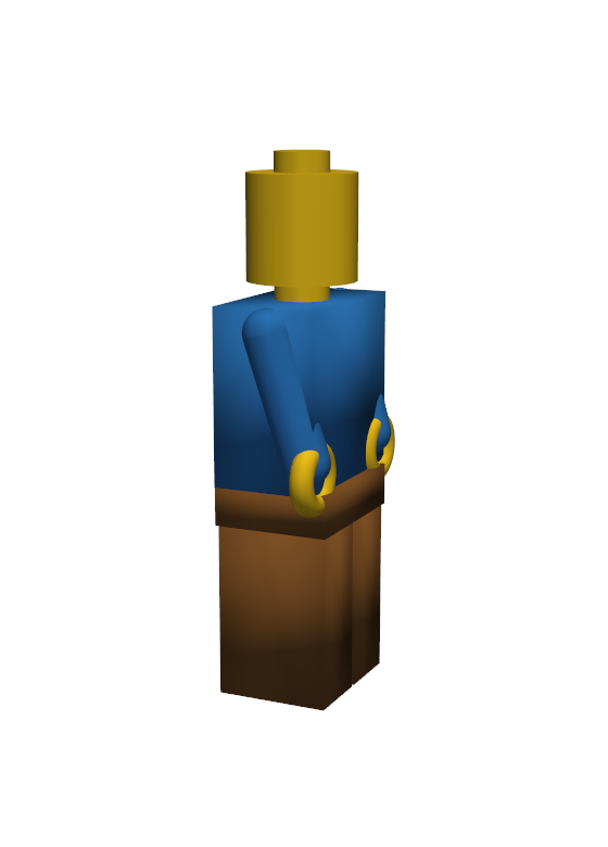 The minifigure-style figure Chip, coloured head/torso/legs